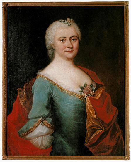 unknow artist Portrait of Luise Gottsched (Gottschedin) (1713-1762), German poet France oil painting art